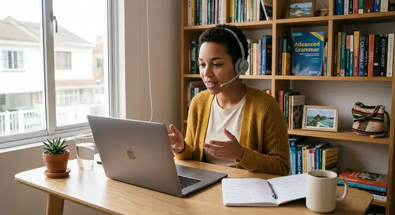 Tutor acompañando a estudiante